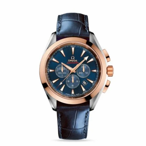 Omega Seamaster Aqua Terra 150M Co-Axial 44 Chronograph Stainless Steel / Red Gold / Blue / Olympic Collection London 2012 522.23.44.50.03.001 (52223445003001)